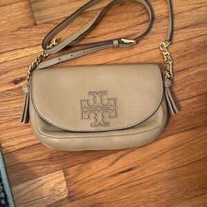 Tory Burch Tan Leather Crossbody Bag